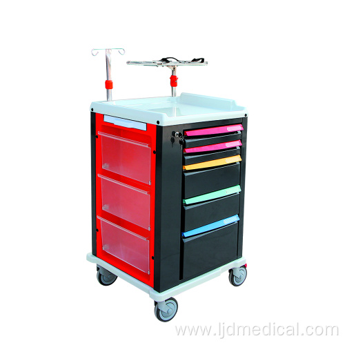 Mobile Hospital Emergency Trolley with Wheels